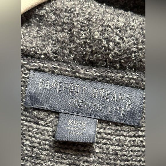 Barefoot Dreams Cozy Chic Lite gray open cardigan sweater women’s XS/S gray - Picture 6 of 16